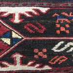 Black color on a textile piece obtained from tannin substance of vegetable origin