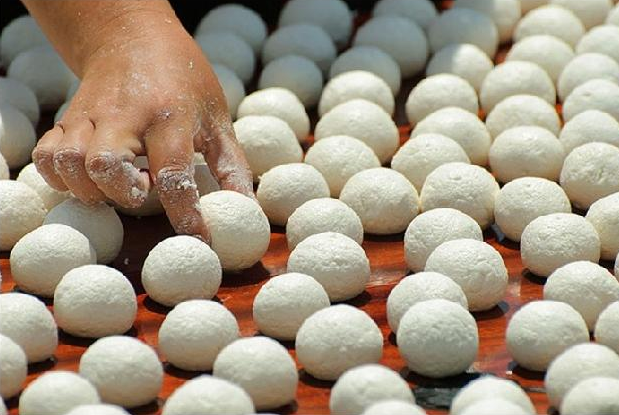 Drying yogurt named "kurut or keshk", nomadic way to preserve the dairy products