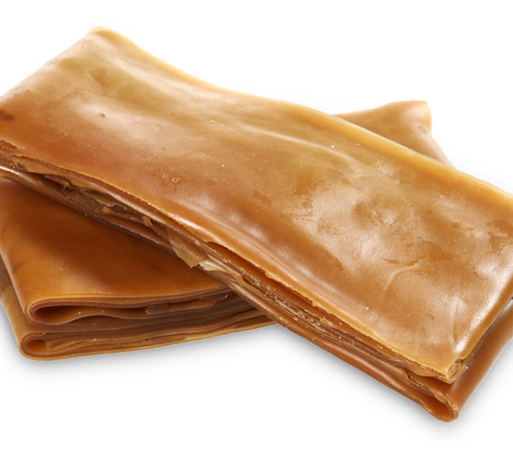 Pestil, a real enwry booslter made from fresh fruit juice and flour or starch