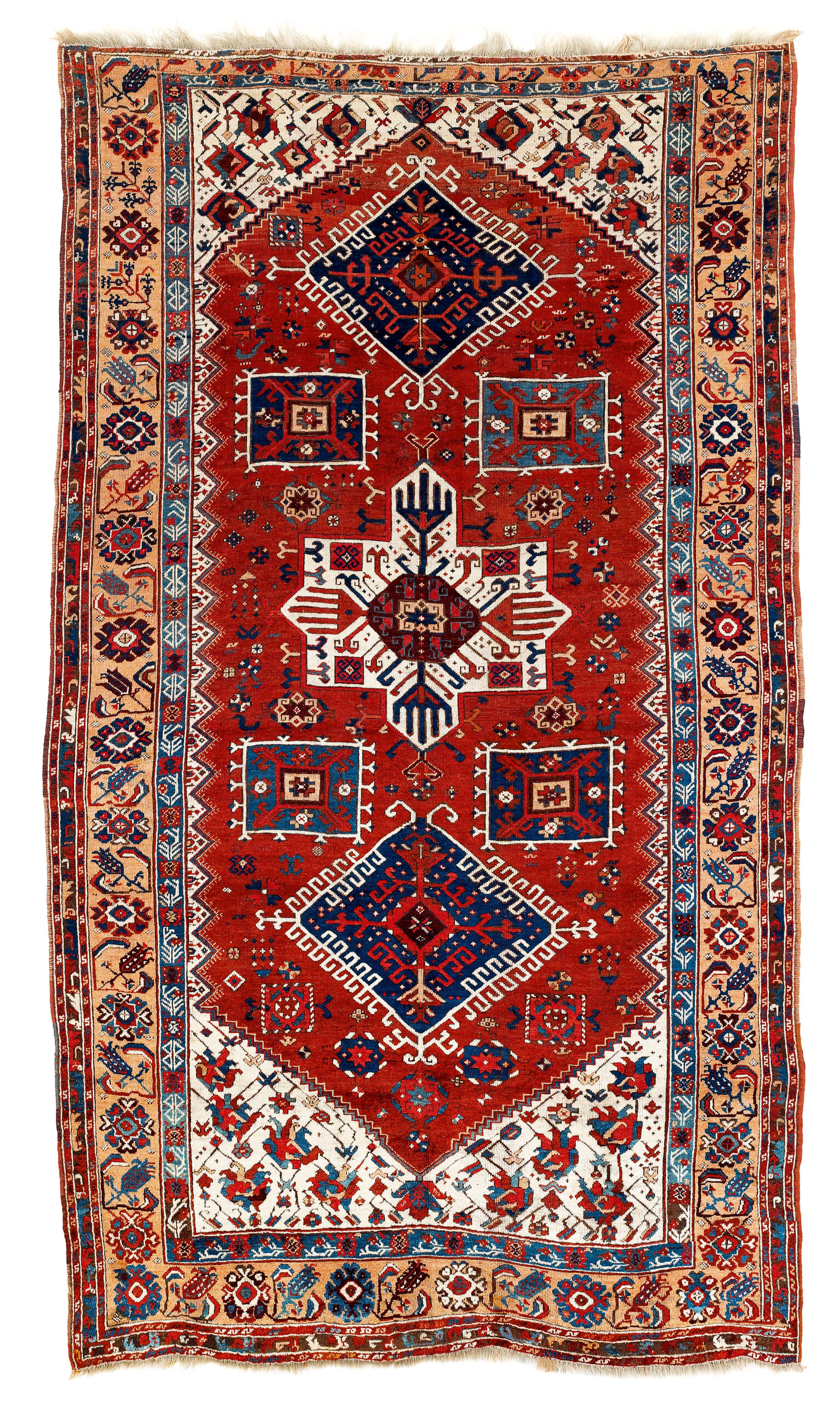Antique 18th Century Karaman workshop carpet, Central Anatolia