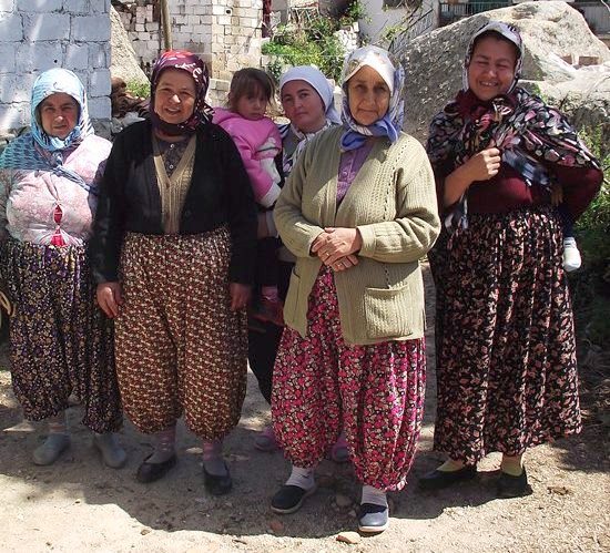 Village women posing for a photo shot