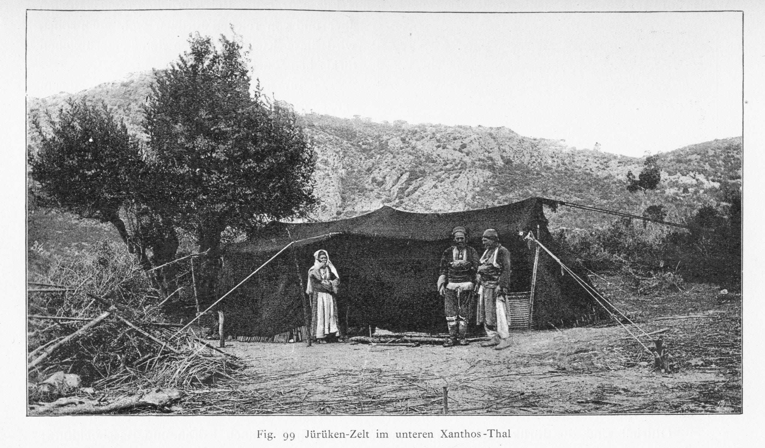 Anatolian Turkmen Black Tent, Xanthos, Sout-Western Turkey, Thal Von Luschan 1889