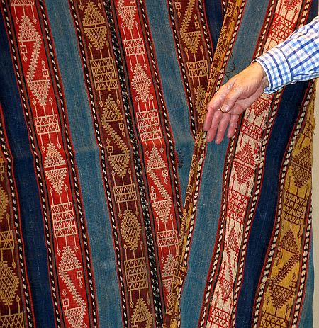 An antique jajim piece with warp faced weaving