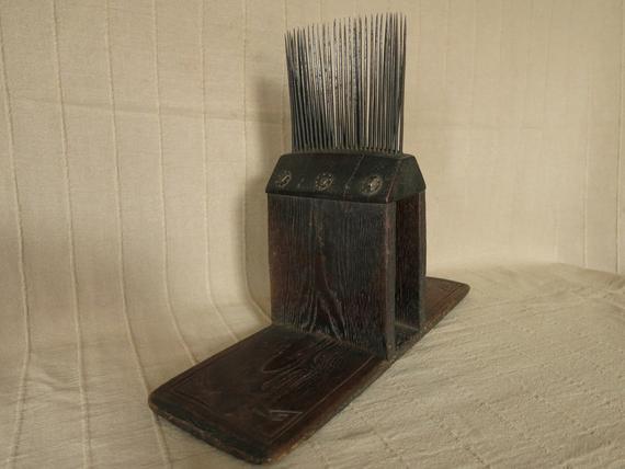 Antique Anatolian Turkmen wool comb. end of 19th century
