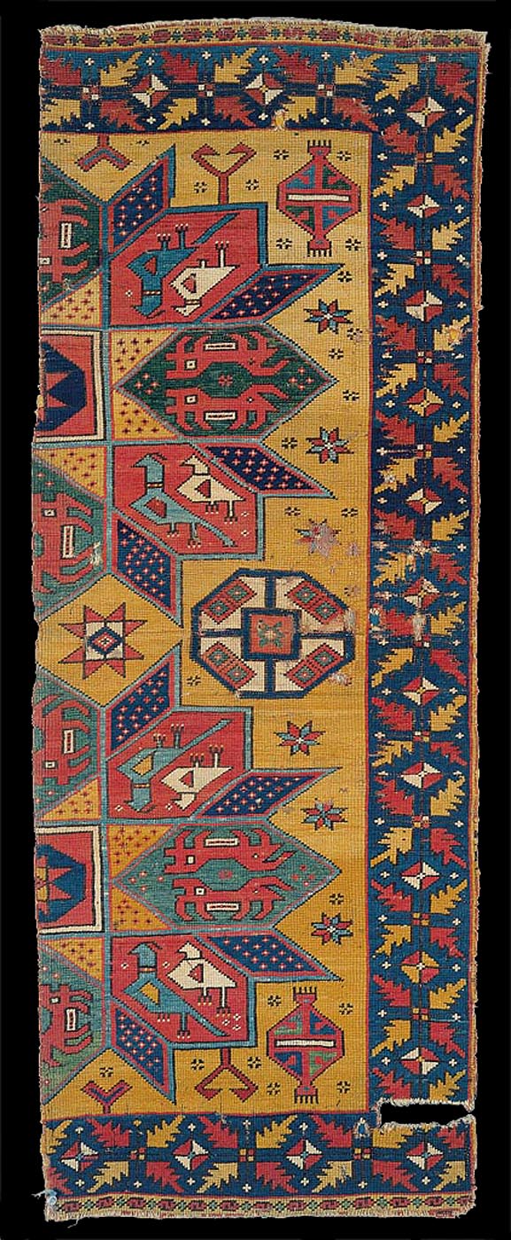 14th-15th centuries, Crivelli model carpet, Western Anatolia