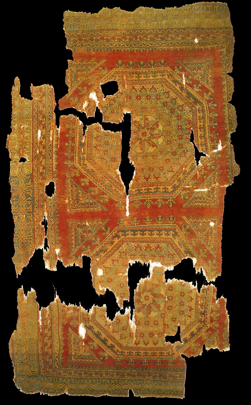14th-15th centuries, Crivelli patterned carpet, Western Anatolia