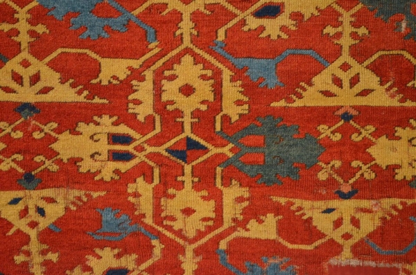 The close-up structure of knots and the pile of the same carpet