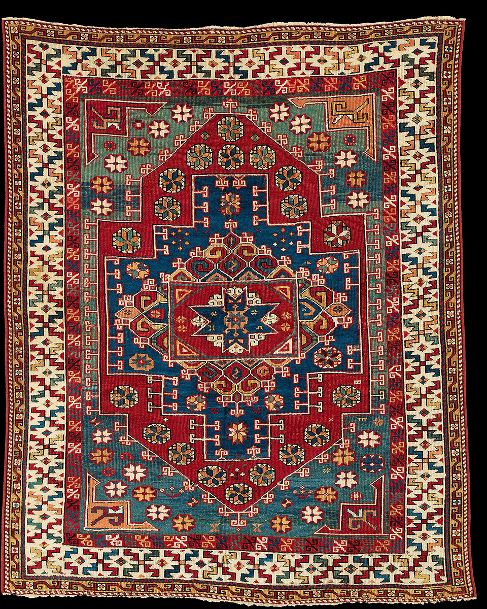 An antique Bergama village carpet, 18th century