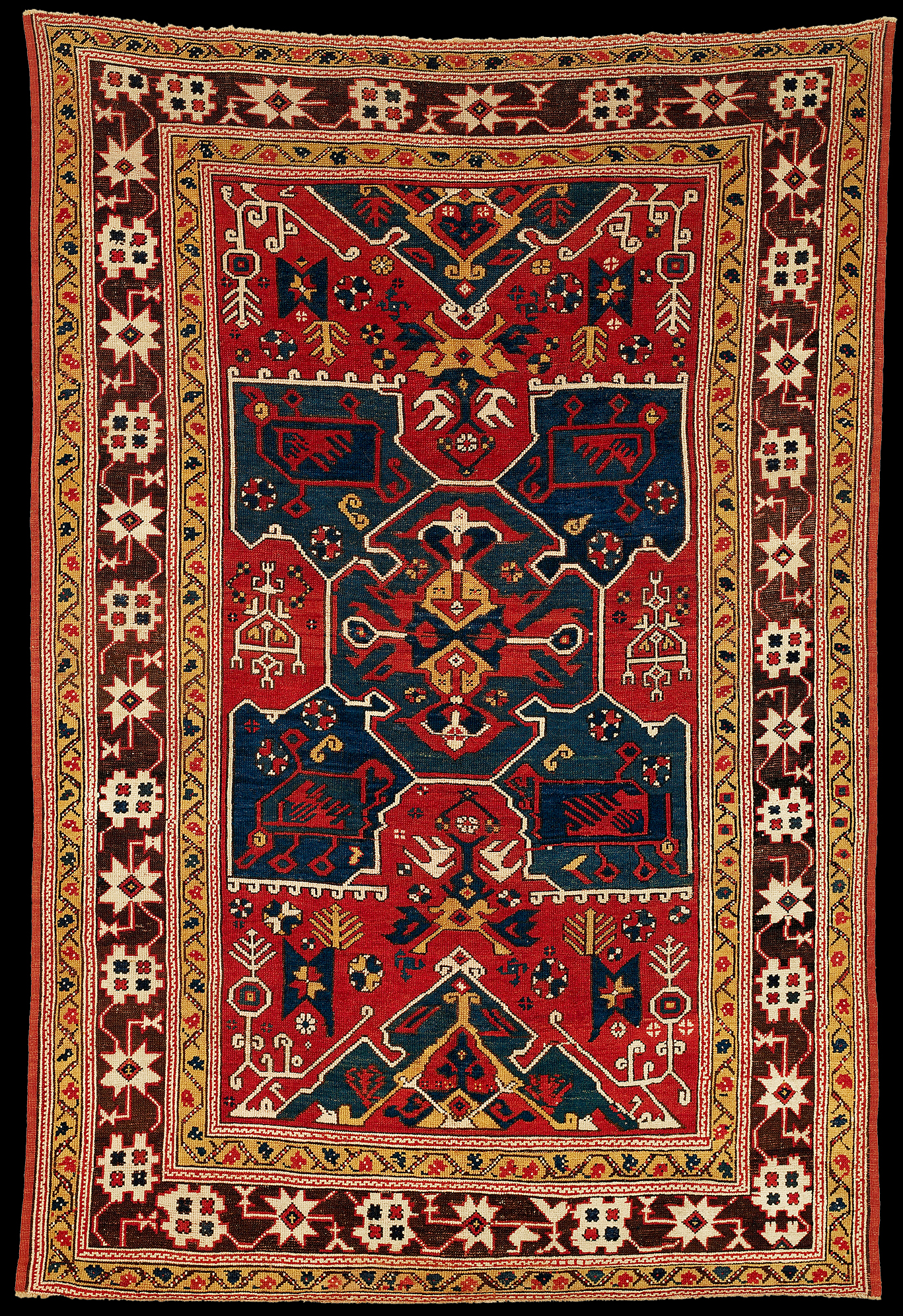 Antique Bergama Carpet, 18th century