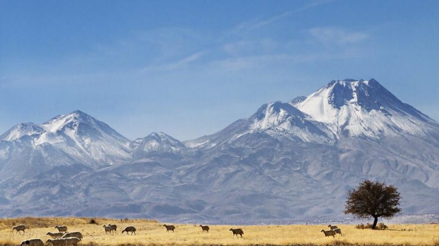 Hasan Dağ volcanic mountain near Konya city, Central Turkey